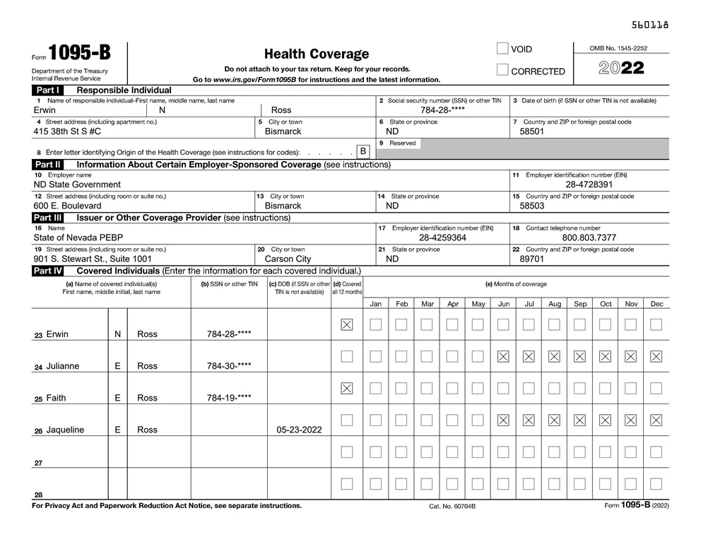 IRS Form 1095-B Automated Document Processing | Vantage Document AI