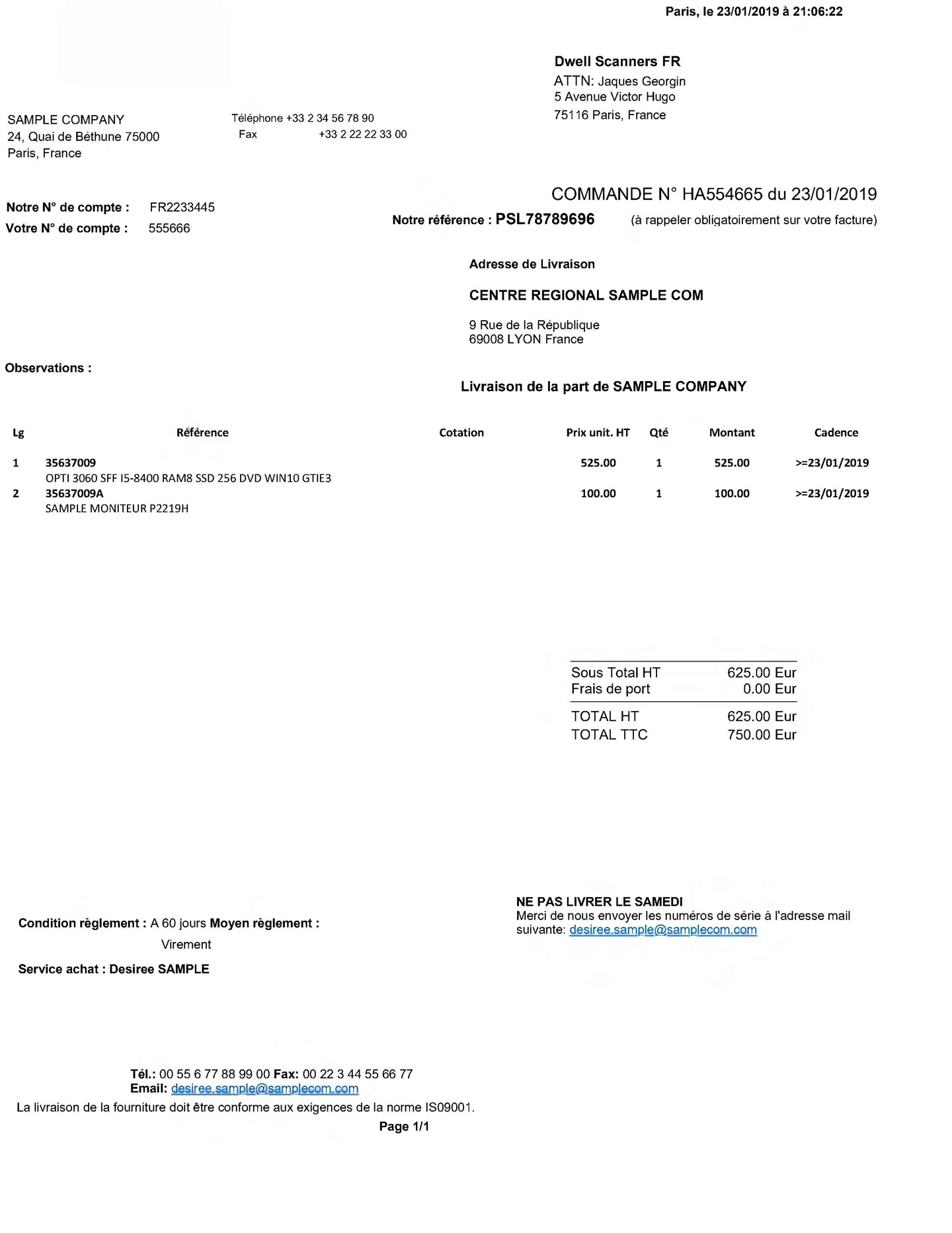 Purchase Order OCR | ABBYY Vantage Document AI