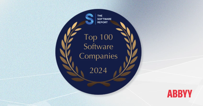 ABBYY top AI software 2024 company