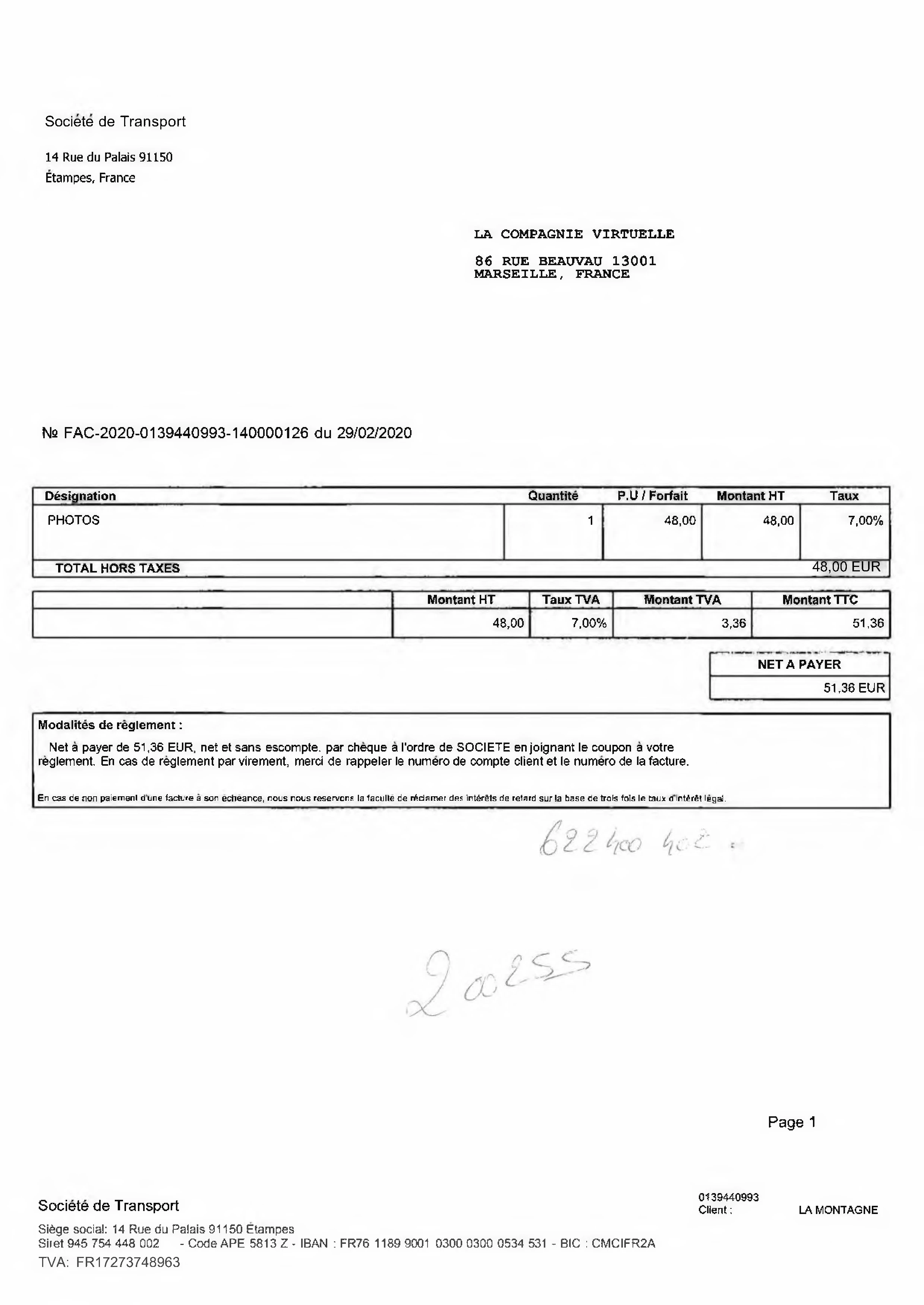 Invoice FR