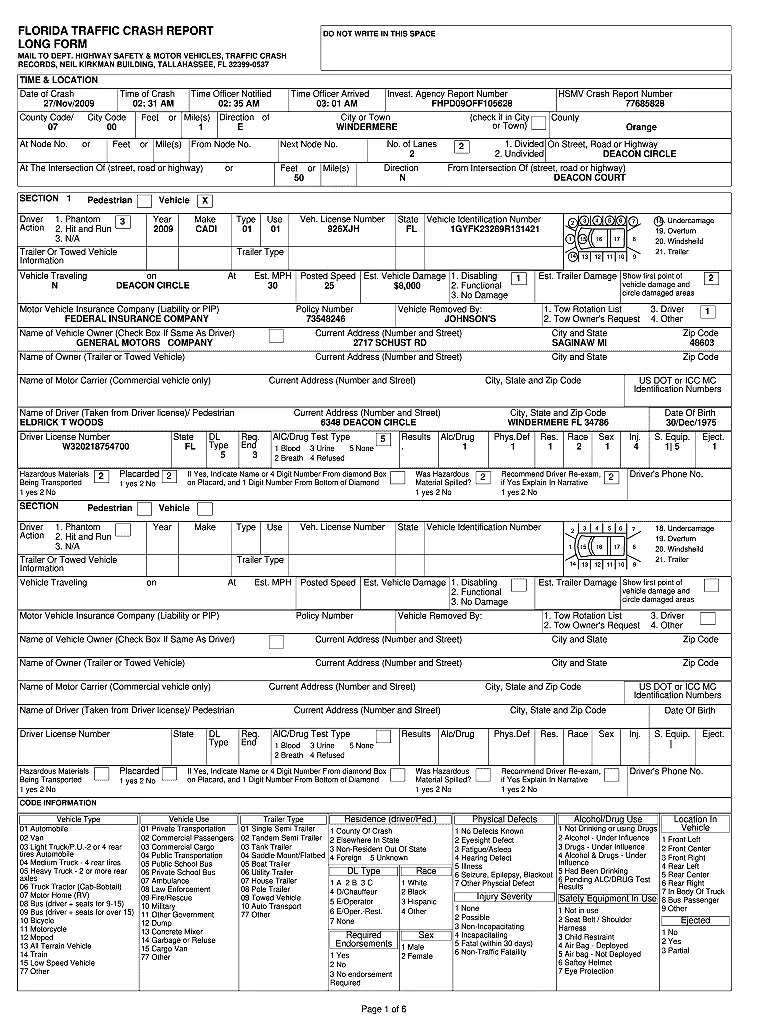 Traffic Crash Report